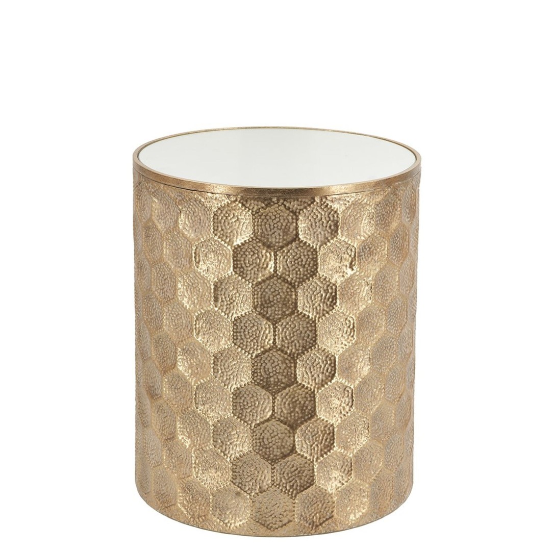 Online8 Geometric Side Table Gold
