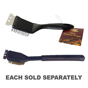 Outdoor Magic Grill Brush Scraper S/Steel Bristles