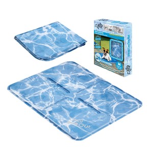 Pet Cooling Mat Dog  Pad Cool Gel Cat Bed for Crate Bed Sofa Kennel L Size