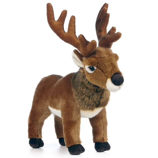 LIVING NATURE REINDEER AN236 BABY FAWN DEER ANTLERS CUDDLY PLUSH SOFT WILD 