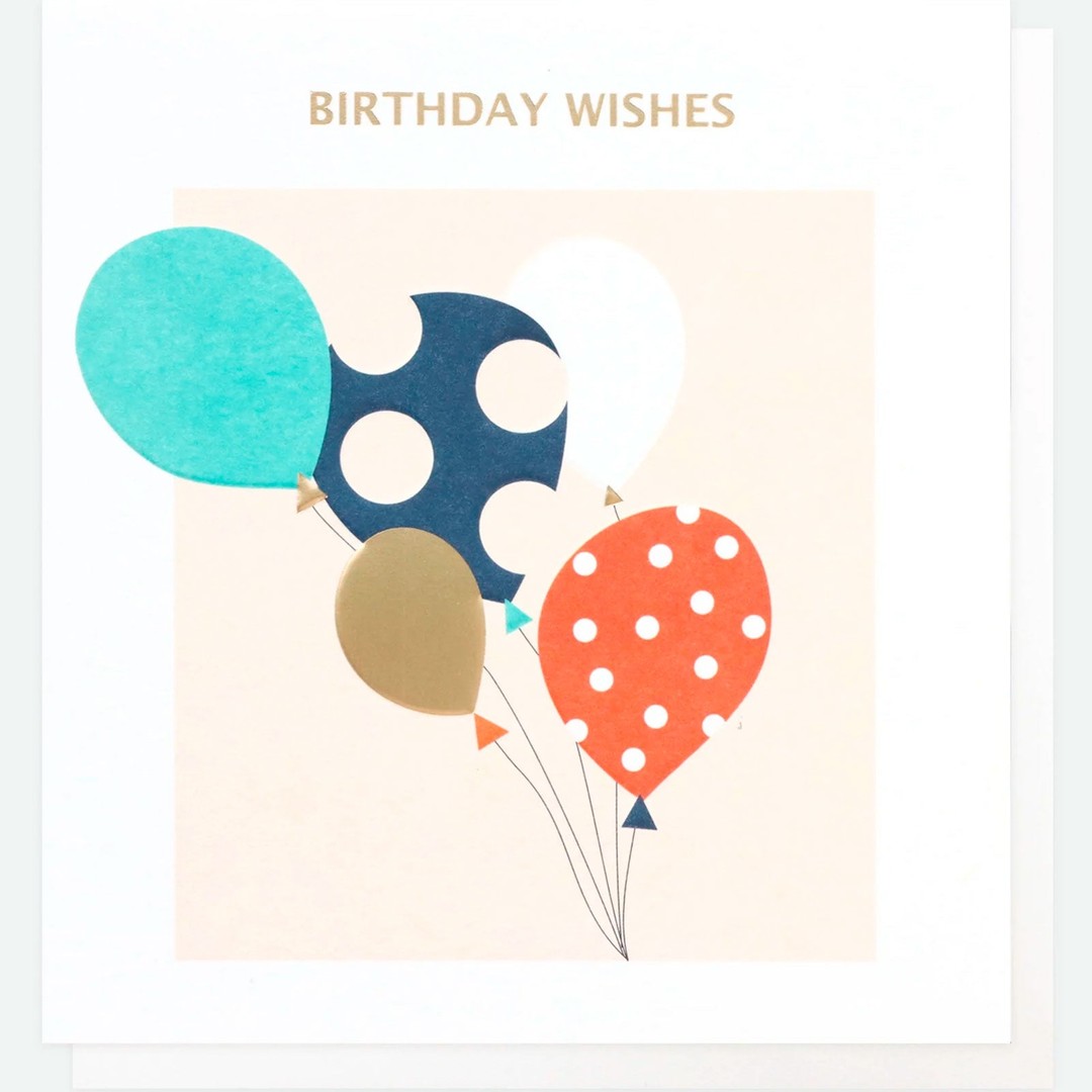 Caroline Gardner | Birthday Card - Balloon Birthday Wishes