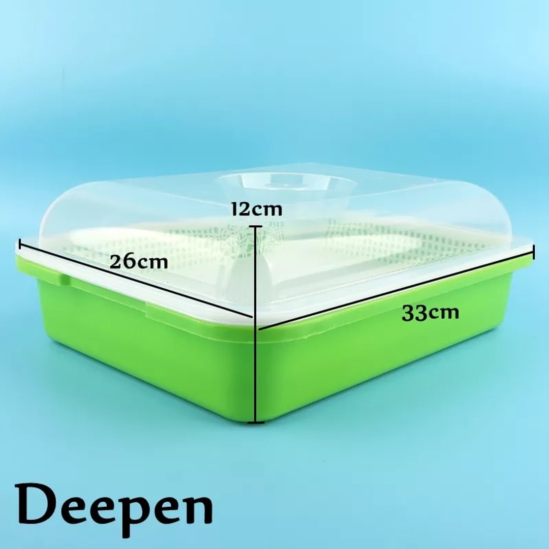1set Sprout Dish Growing Pot Hydroponic Vegetable Beans Seeding Pot Household Plants Germination Tray Nursery 