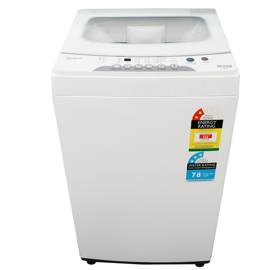 Midea Washing Machine Top Load 5.5kg & Air Vented Dryer 7kg Combo, , hi-res
