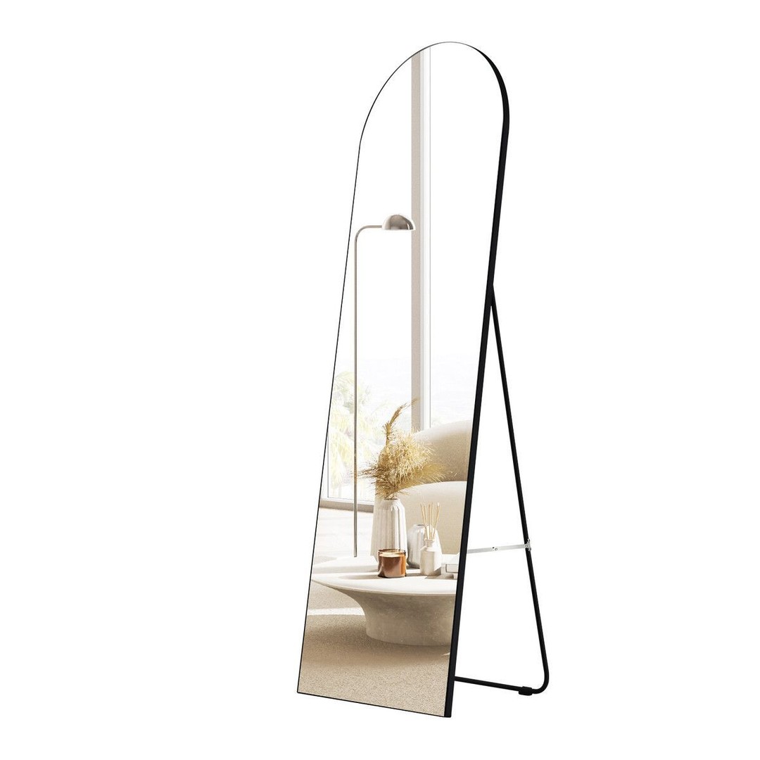 Arch Full Length Mirror Body Free Standing Hanging Floor Leaning for Bedroom Hallway Removable Stand Aluminium Alloy Frame