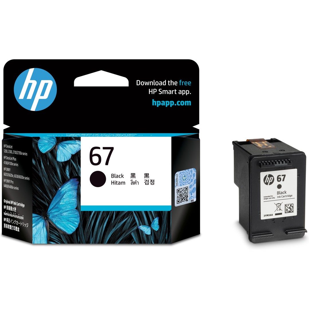 HP 67 Black Original ink cartridge 1 pc(s) Standard Yield 3YM56AA