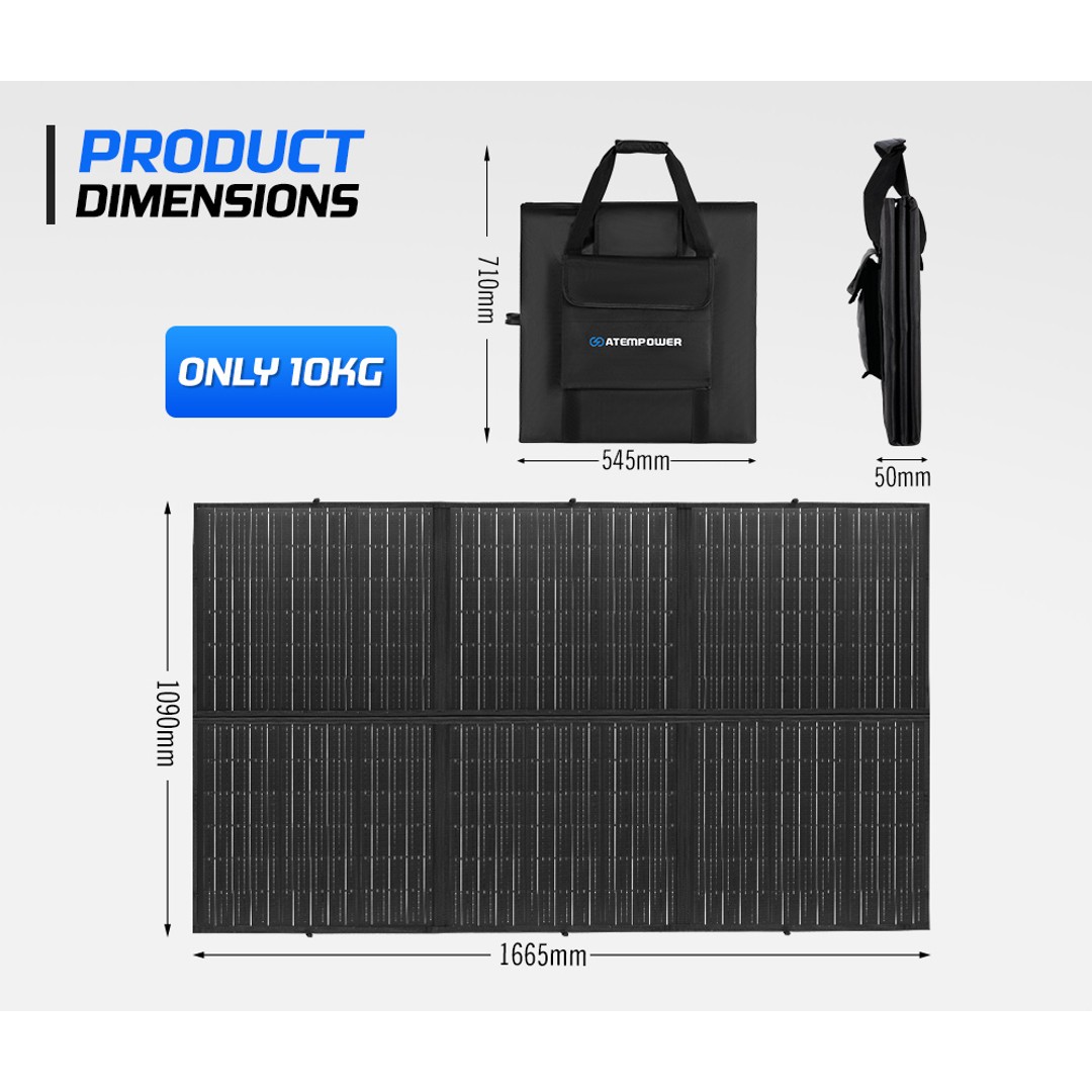 12V 300W Folding Solar Panel Blanket Mat Completed Kit With Dual USB, , hi-res