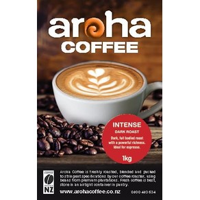 Aroha Coffee Intense Bean - 1kg