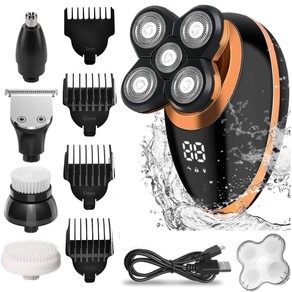 Wet Dry Electric Shaver For Men Beard Hair Trimmer Electric Razor Rechargeable Bald Shaving Machine LCD Display Grooming Kit