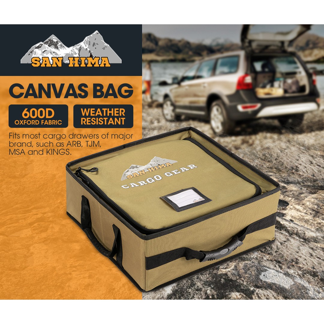 San Hima Tough Canvas Bag Camping Storage Bag Weather Resistant Camping 4WD, , hi-res