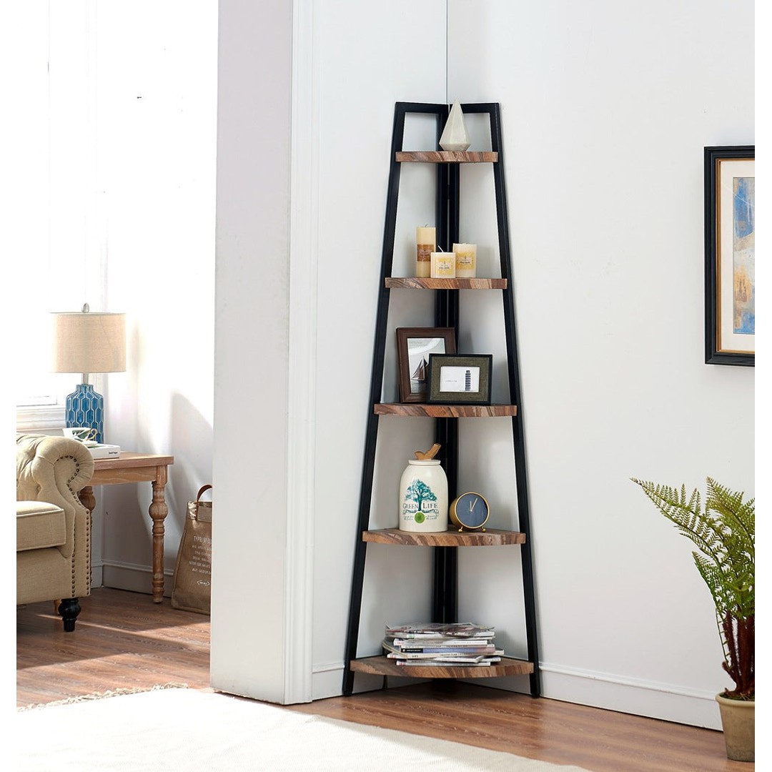 InStock Furniture and Homeware A-Shaped Corner Bookcase