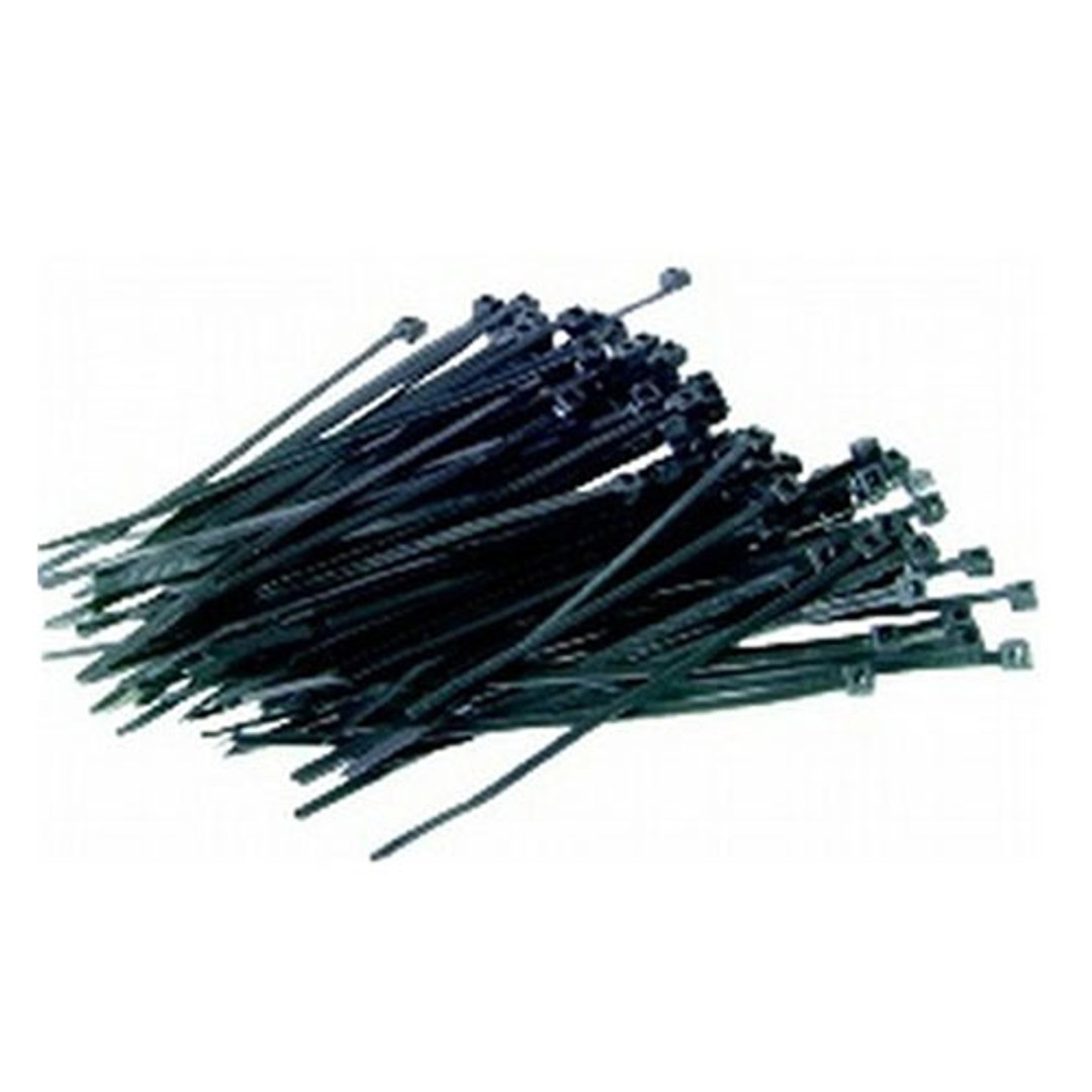 150x3.6mm Black Cable Ties (500 Pieces Pack)