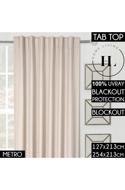 Tab Top Linen Curtains 1 S, Tab Top Blackout Curtains Australia