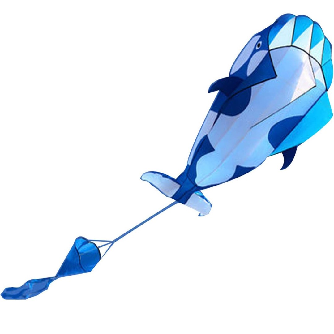 3D Soft Killer Whale Frameless Flying Kite Outdoor Sports Toy