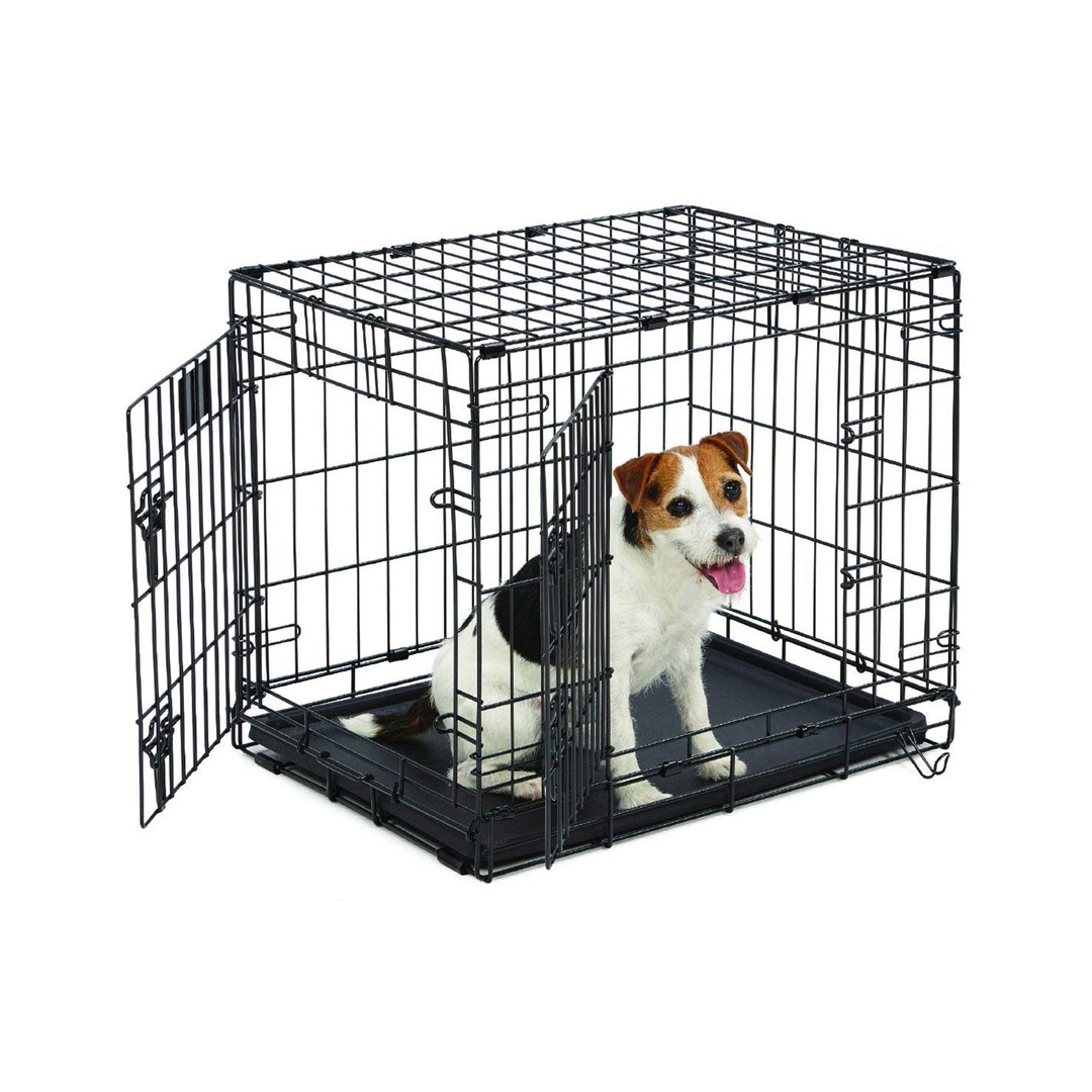 Fetch Dog Crate Cage Double Door Foldable - Small