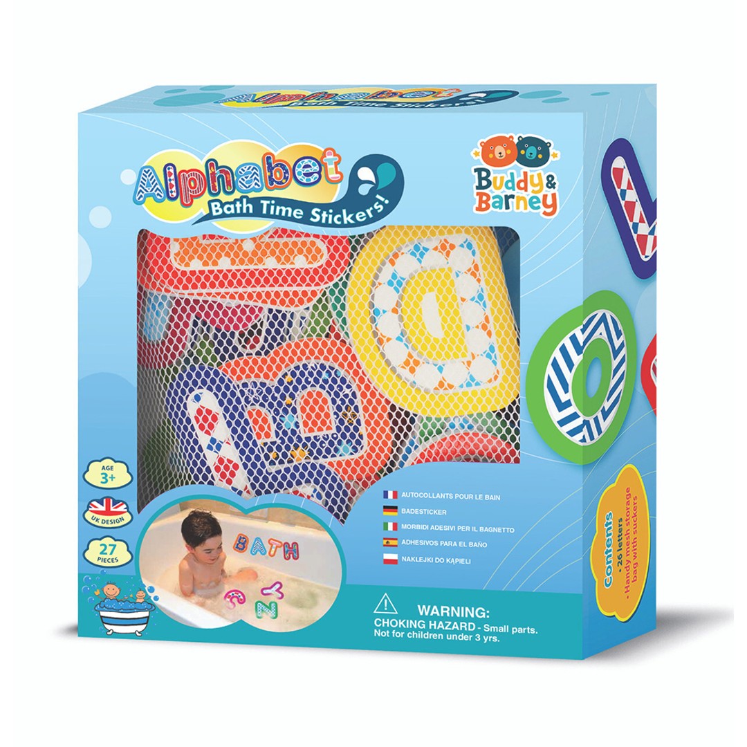 Buddy & Barney Bath Time Stickers Alphabet Kids/Children Educational Toy 3y+