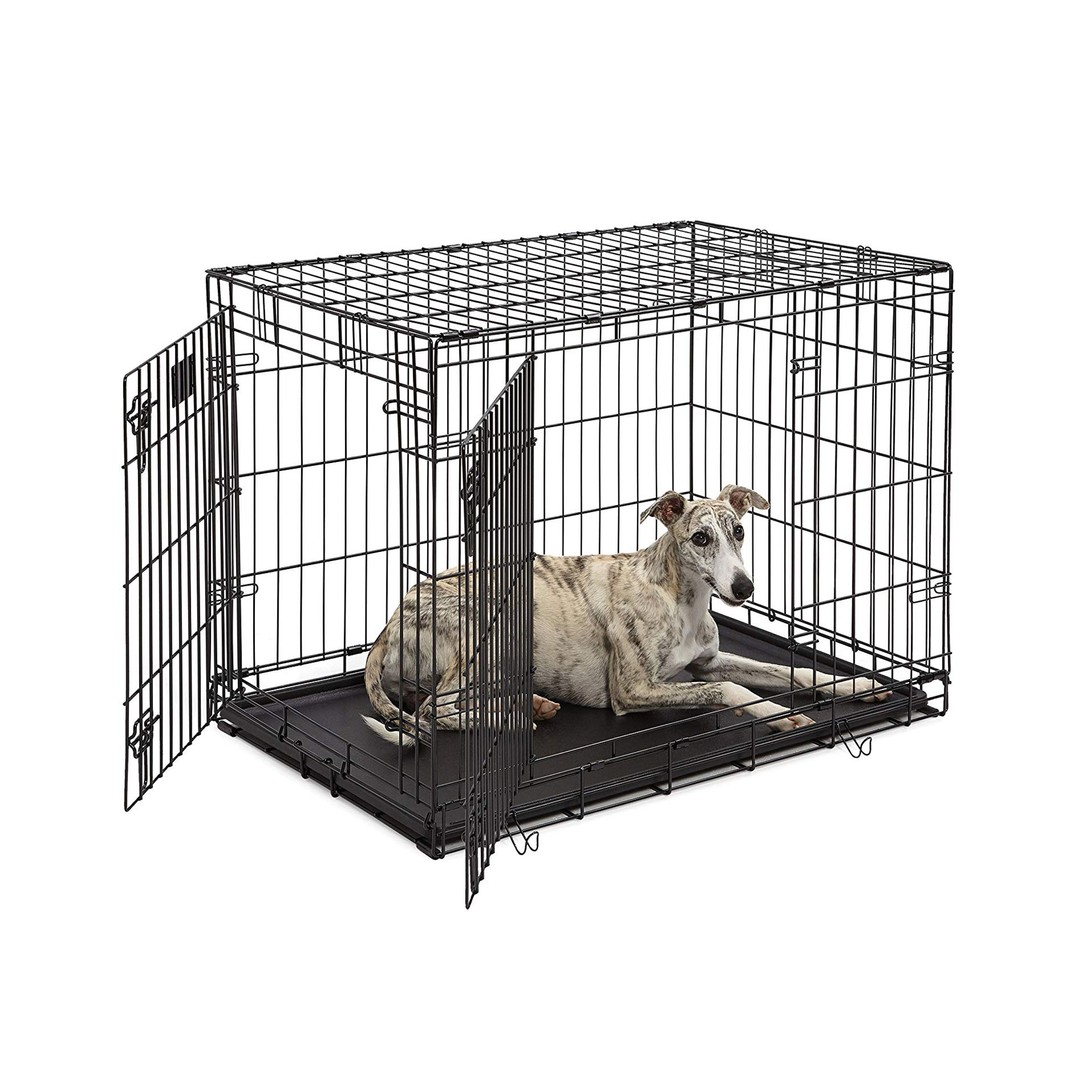 Fetch Dog Crate Cage Double Door Foldable - Large