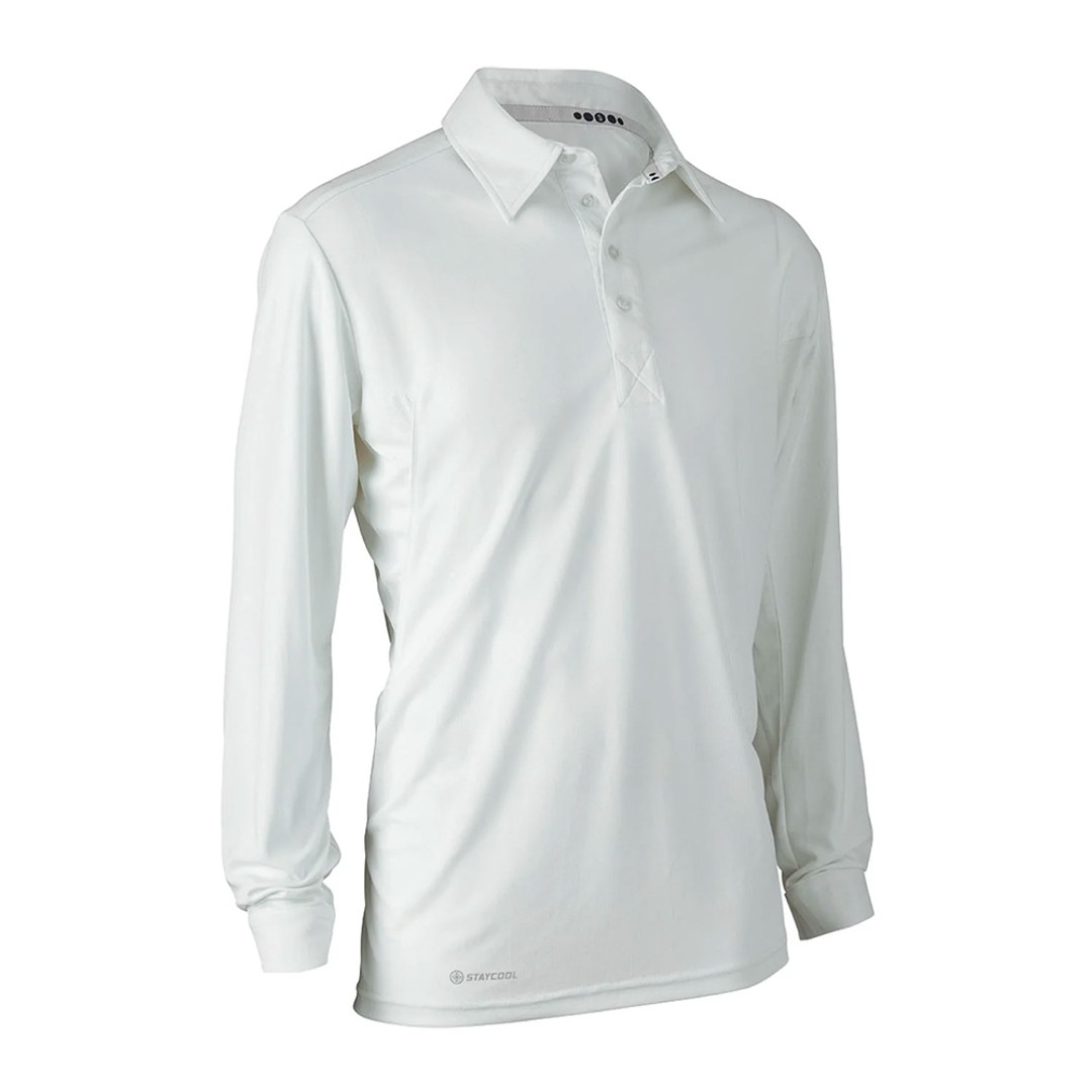 Kookaburra Sport Predator Lightweight Cricket Shirt Long Sleeve White Size Large