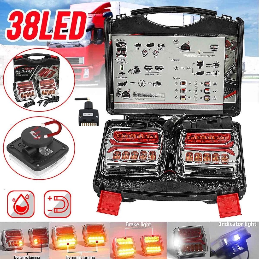 Magnetic Wireless LED Trailer & Truck LED Lights Kit