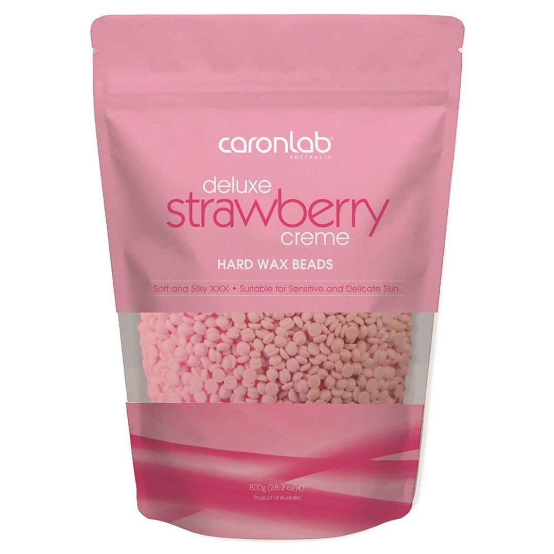 Caronlab Strawberry Hard Wax Beads 800g XXX Brazilian Waxing Sensitive Skin