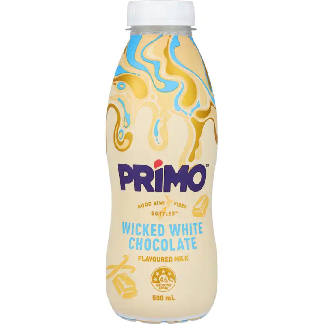 Primo Flavoured Milk Wicked White Chocolate 500ml **MID YEAR SALE**