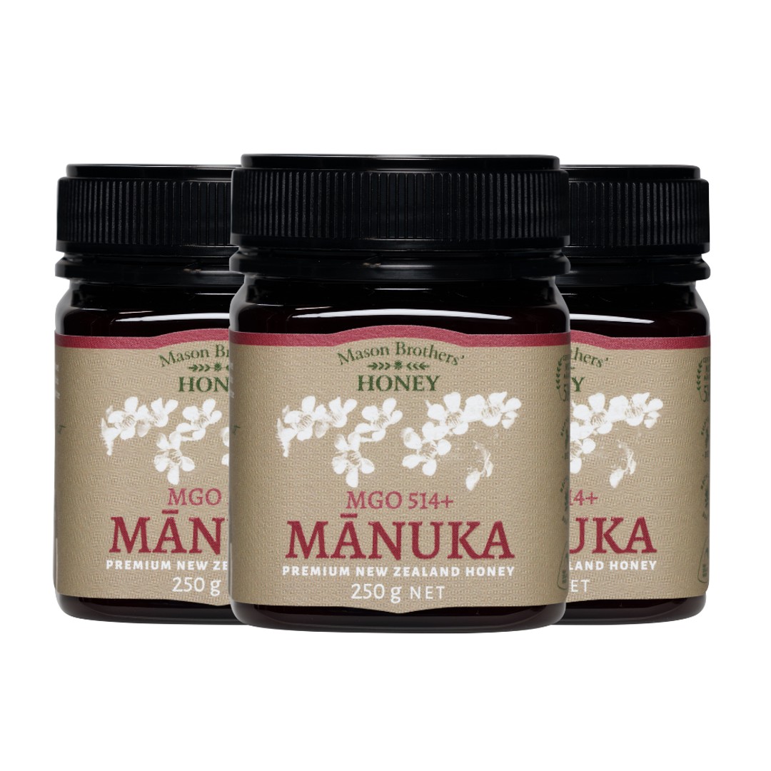 MGO 514+ Manuka Honey 3 pack