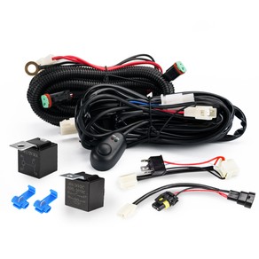 LED Light Wiring Loom Harness Quick Fit H3 H4