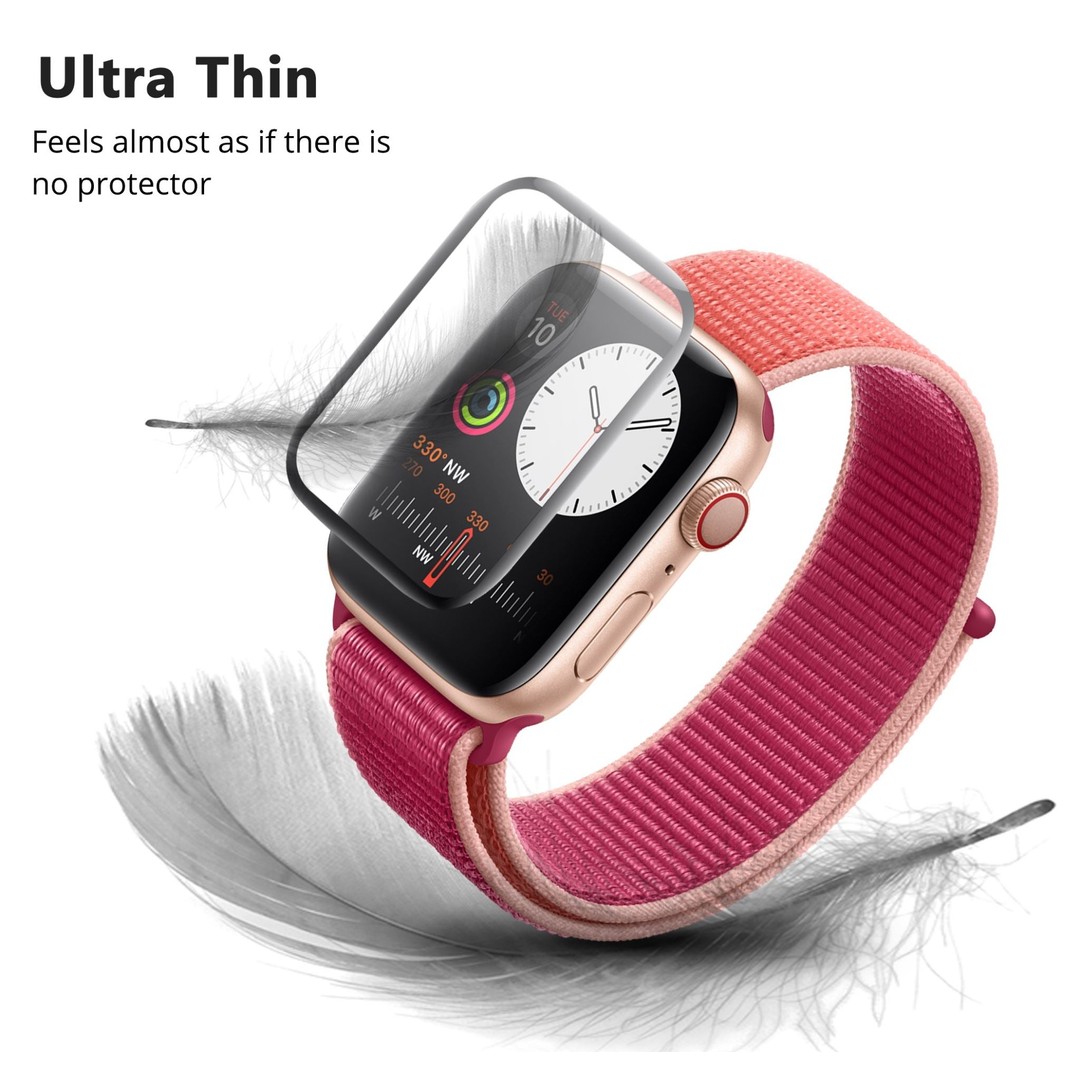 Samsung Watch 44mm Screen Protector | 3D Hybrid Glass Full Coverage (For Series 4/5), , hi-res
