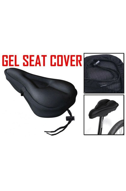 Easy Per Gel Black Saddle Seat Cover Bike Bicycle Cycle Comfort Silicone Pad Cushion Hello 1 Day Co Nz - Bike Seat Cushion Cover Nz