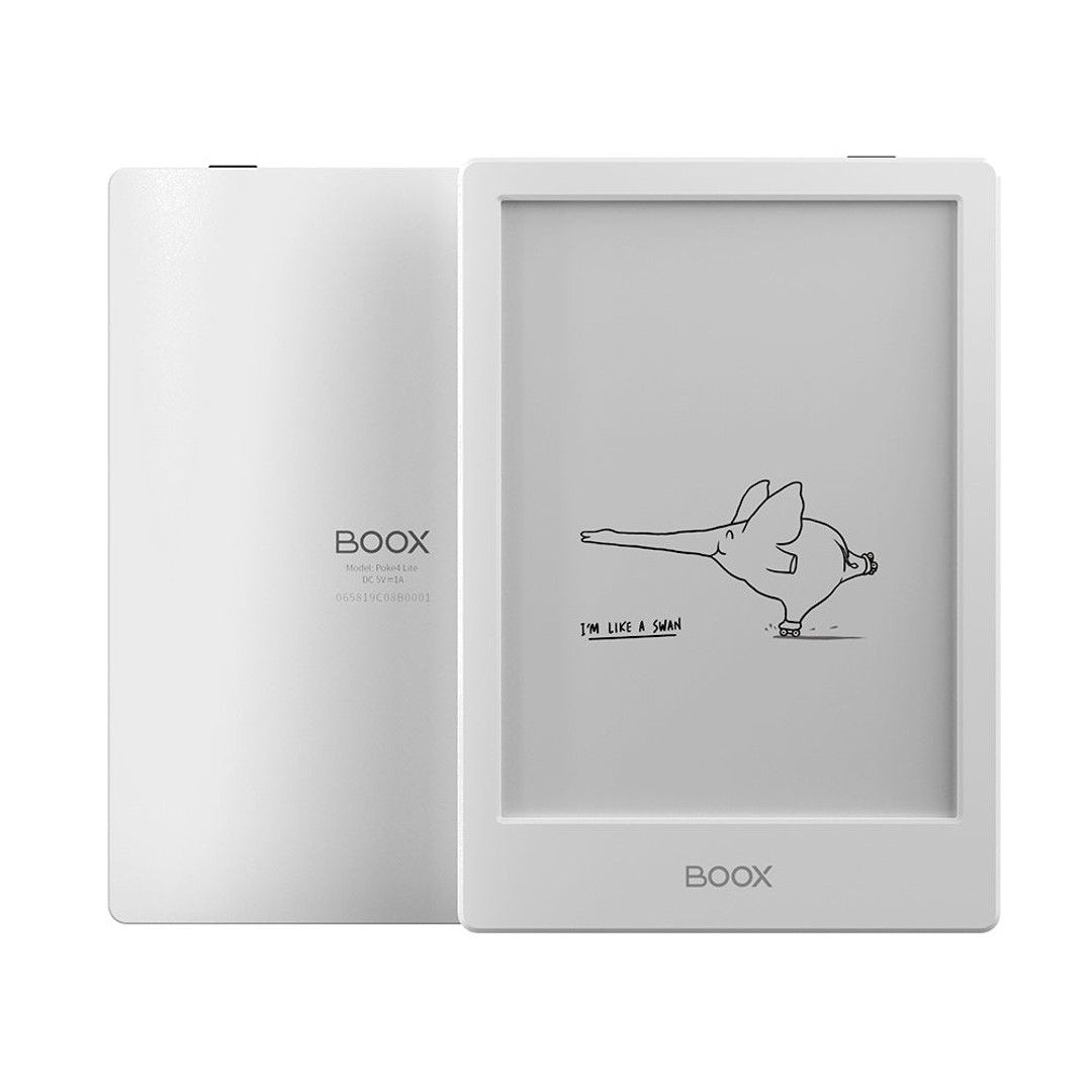 Boox Poke4 Lite 6" eReader - White with Free Cover