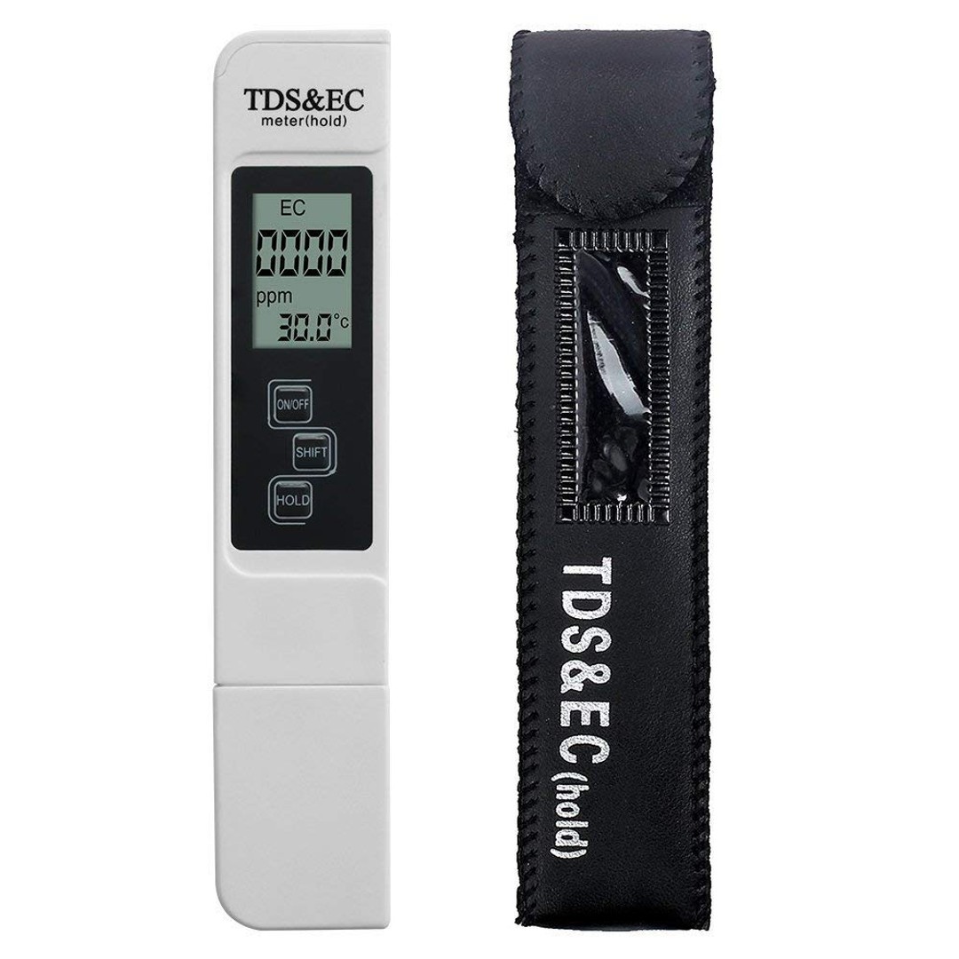 Digital Water Quality Tester TDS EC Meter Range 0-9990 Multifunctional Water Purity Temperature Meter TEMP 