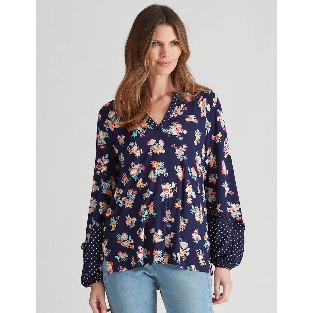 Womens W.Lane Contrast Panel Blouse | The Warehouse