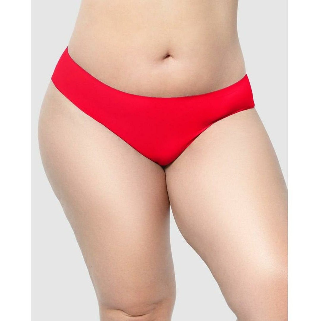 Parfait Bonded Seamless-Effect Hipster Brief, Racing Red, hi-res
