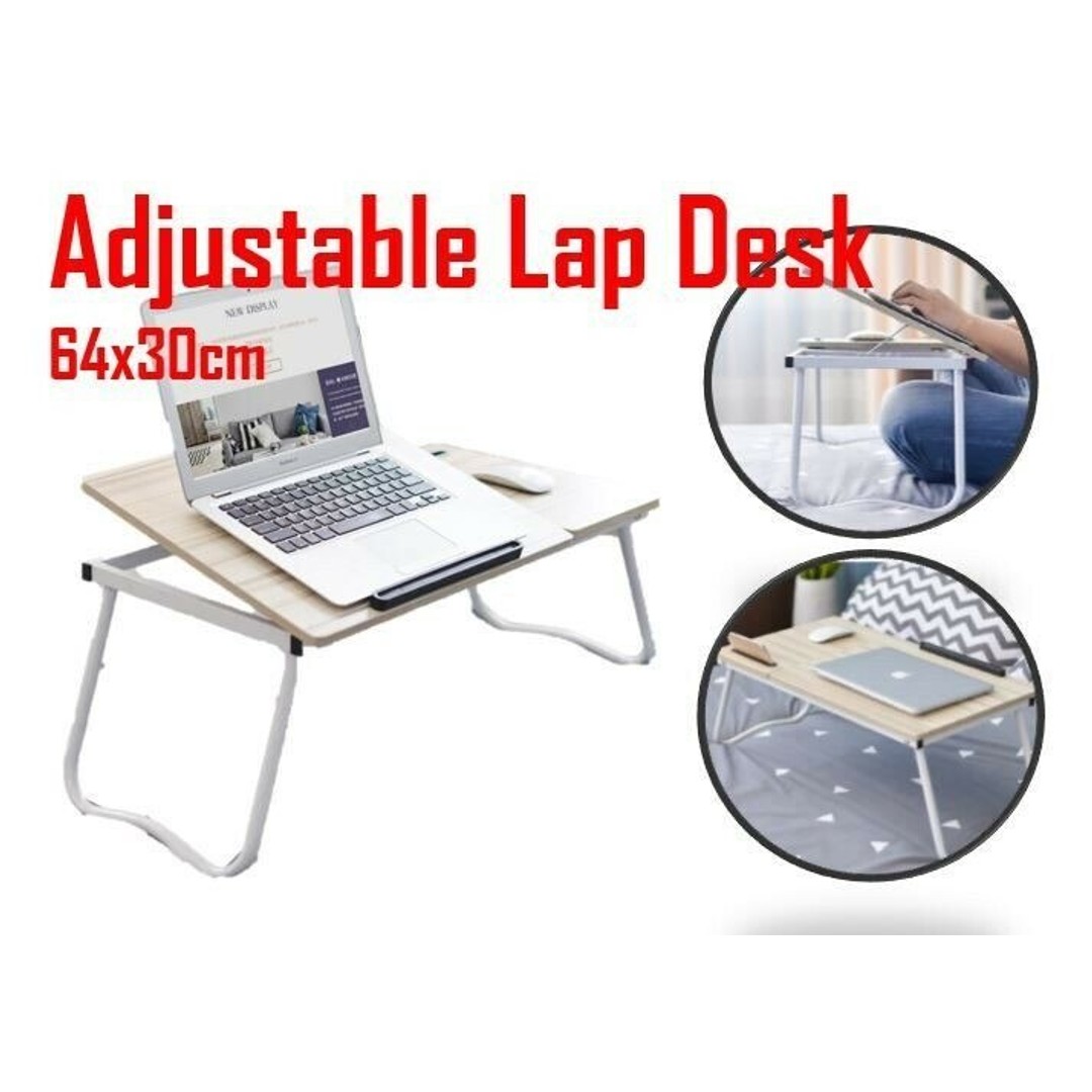 HES Adjustable Portable Folding Lap Desk Laptop Tray Computer Desk Mobile Table