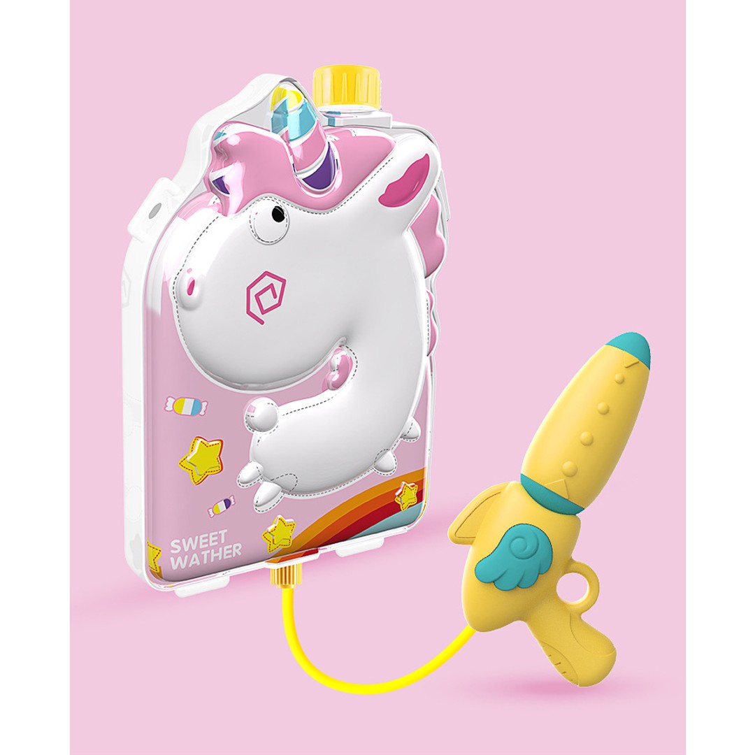 Water Blaster Toy with Backpack-Unicorn