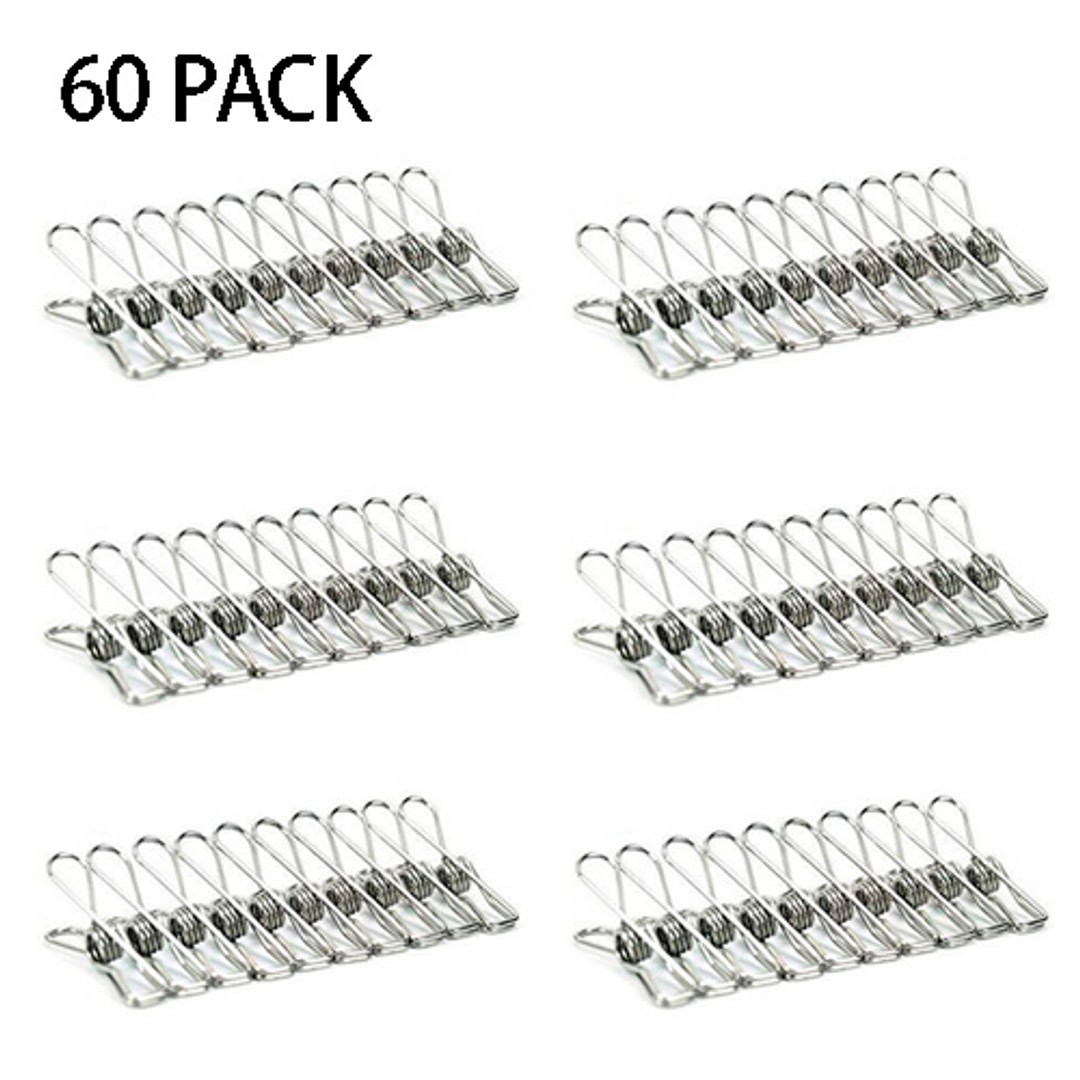 60 Pack Stainless Steel Wire Clip