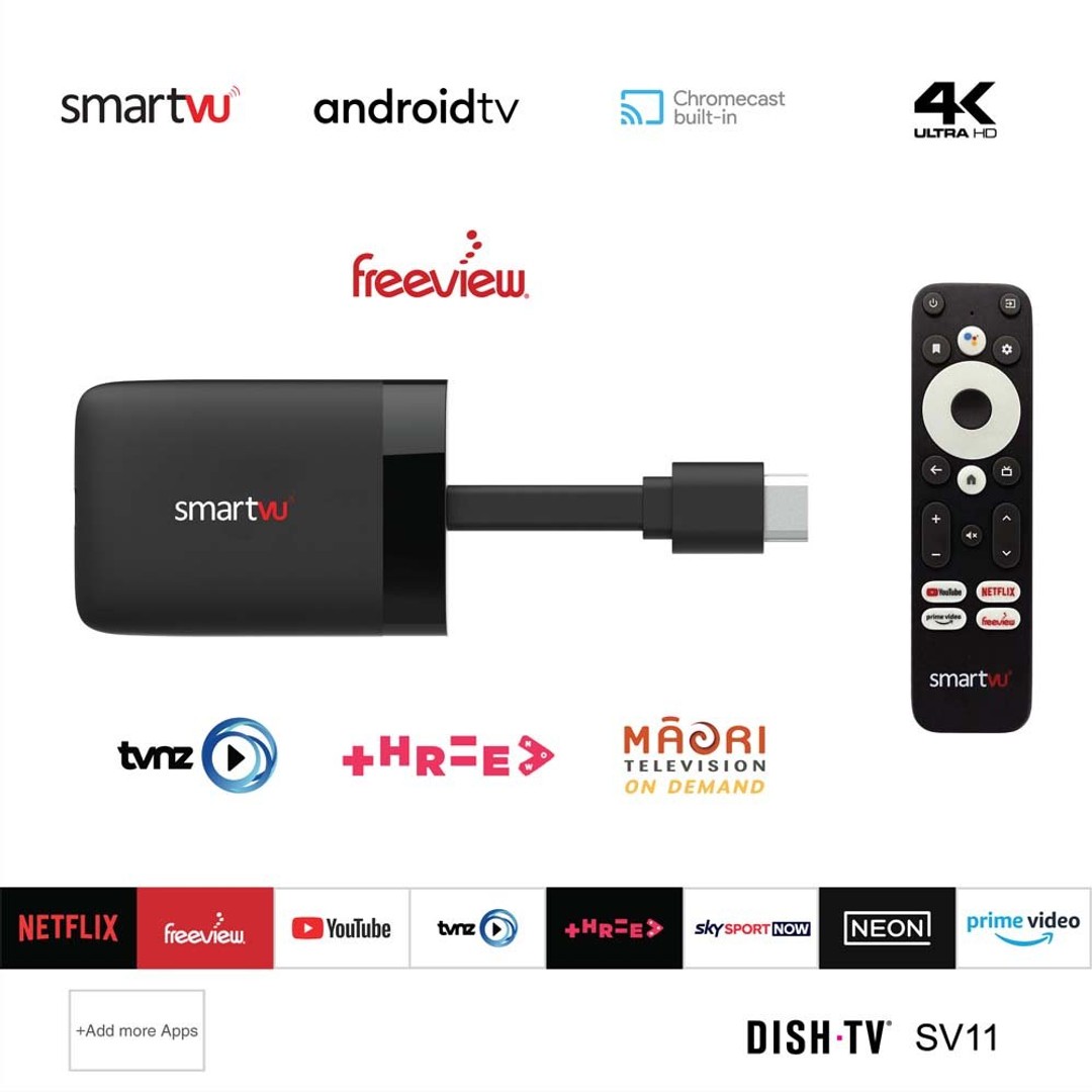 DishTV SmartVU Android TV Freeview Dongle - 4K