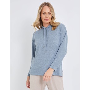 Womens Rivers Hooded Fluffy Leisure Top