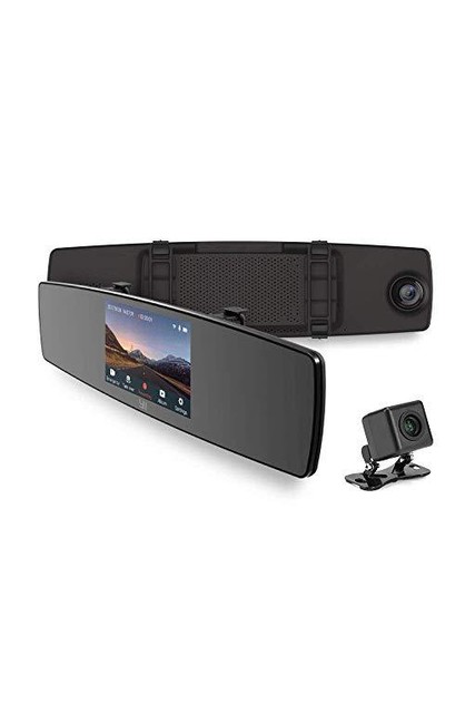 Implacable Evolucionar Supervisar YI Mirror Dash Cam Dual Dashboard Camera Recorder (with Touch Screen,  Mobile App, HD Camera, G-Sensor, Reverse Monitor, Loop Recording) | Thrifty  Fox Online | TheMarket New Zealand