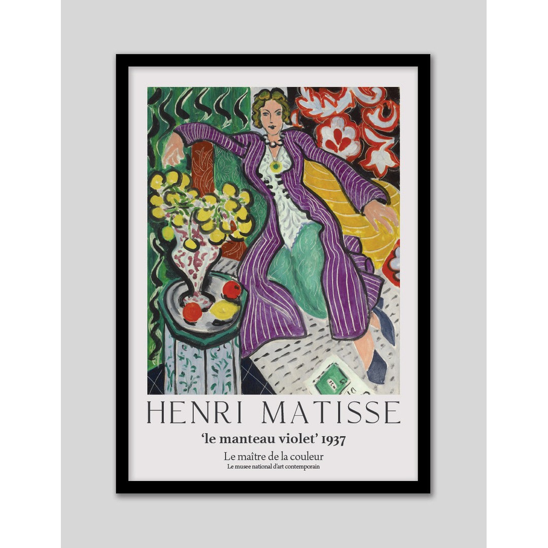 Henri Matisse The Purple Coat Exhibition Poster