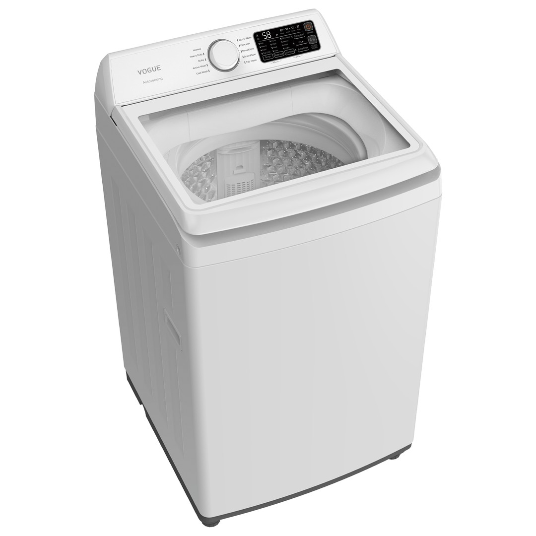 Vogue 10kg Washing machine Top Load Rear Control, White, hi-res