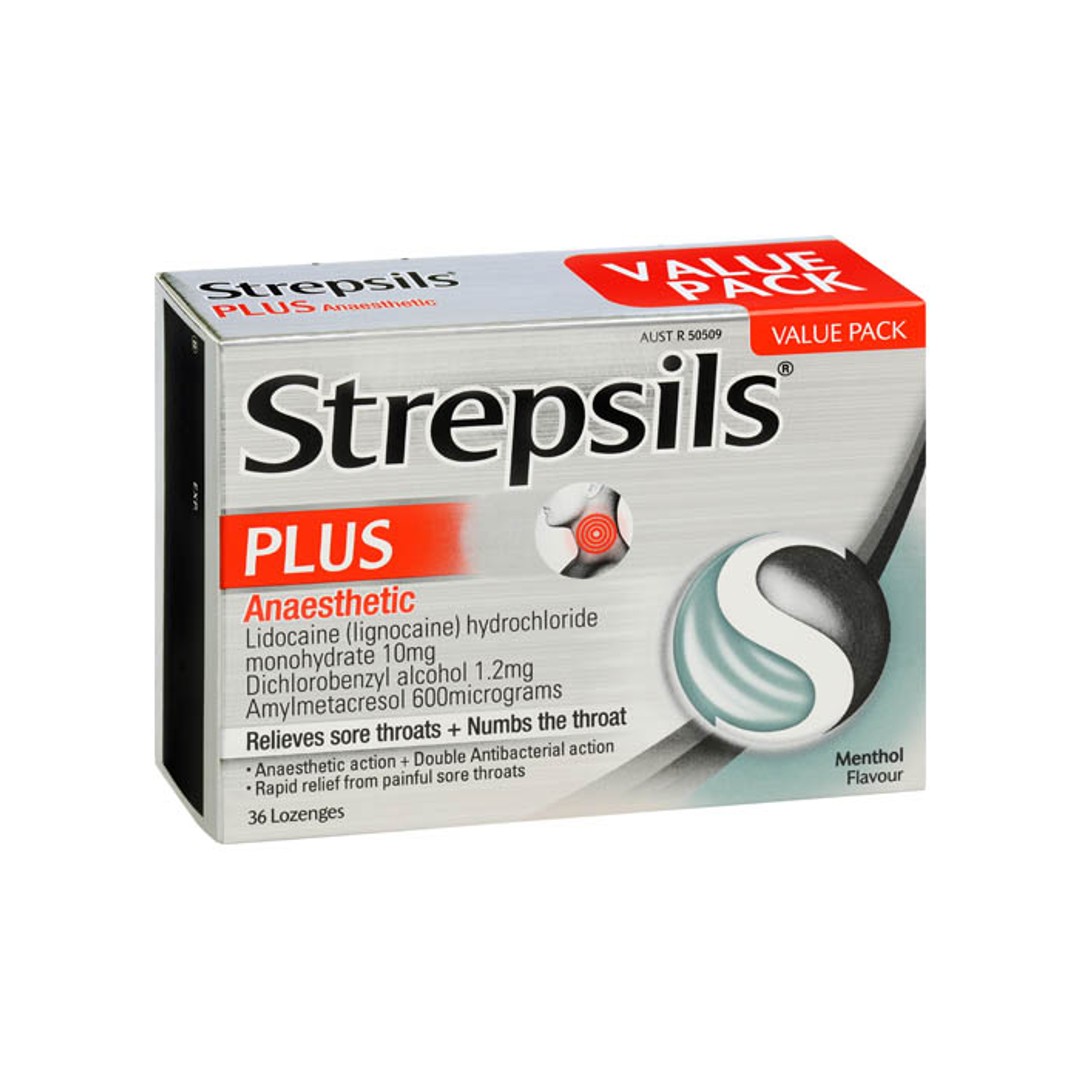 Strepsils Plus Anaesthetic Lozenges 36s