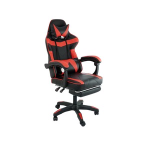 Savebarn Office Gaming Chair - High Back Racing Seat with Leg Rest - Black & Red