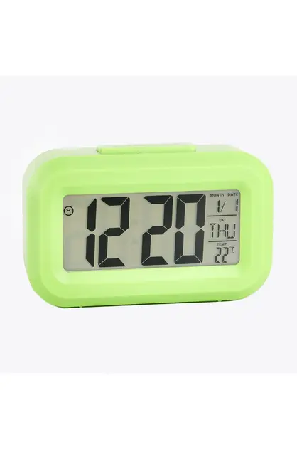 Digital Calendar Temperature LED Digital Alarm Clock With Blue Back Light Electronic Calendar Thermometer Led Clock With Time