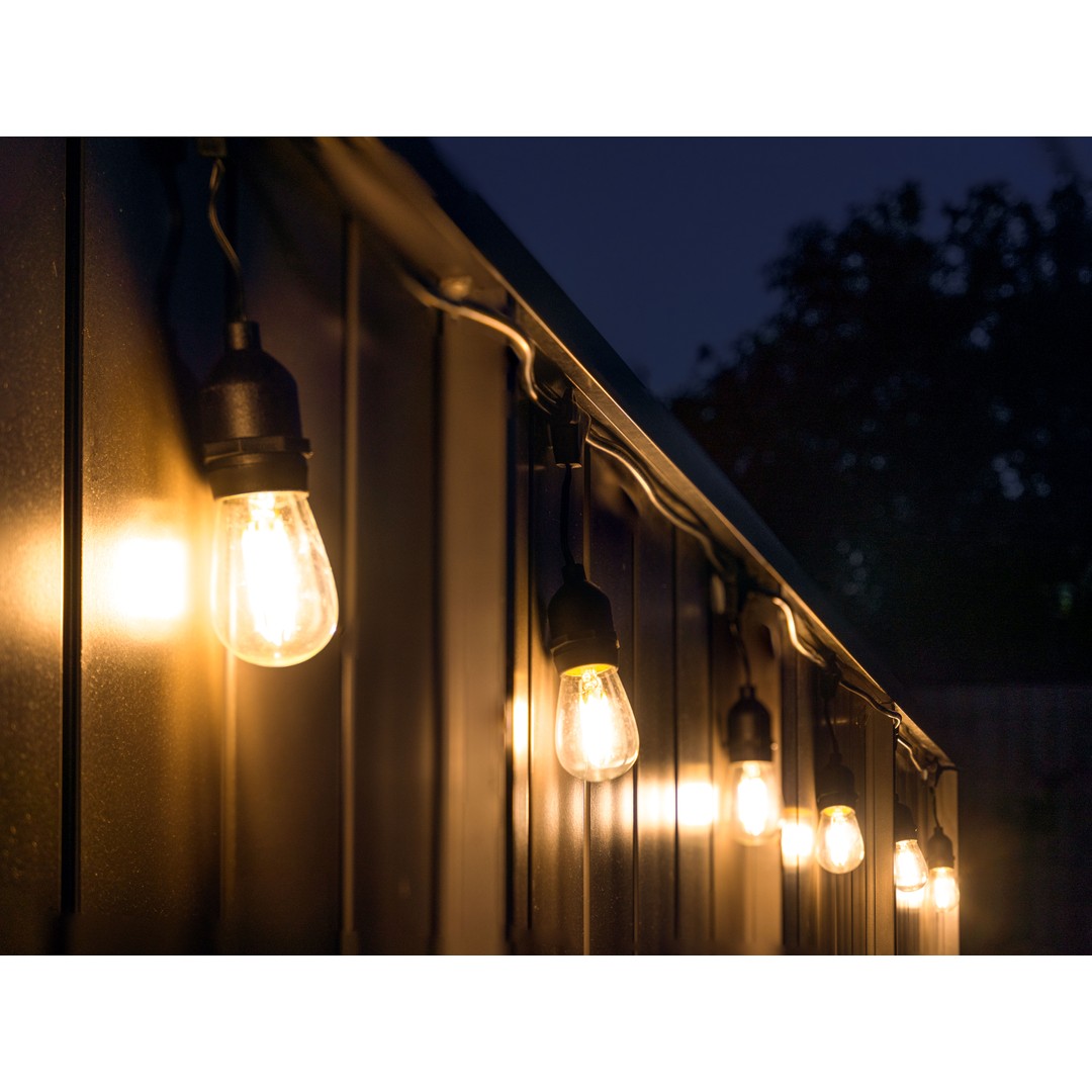 Festoon Lights LED 15m with 24 Filament Bulbs