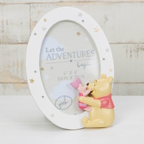 Disney Gifts - Round Resin Frame Winnie the Pooh & Piglet - Polyresin - Frame