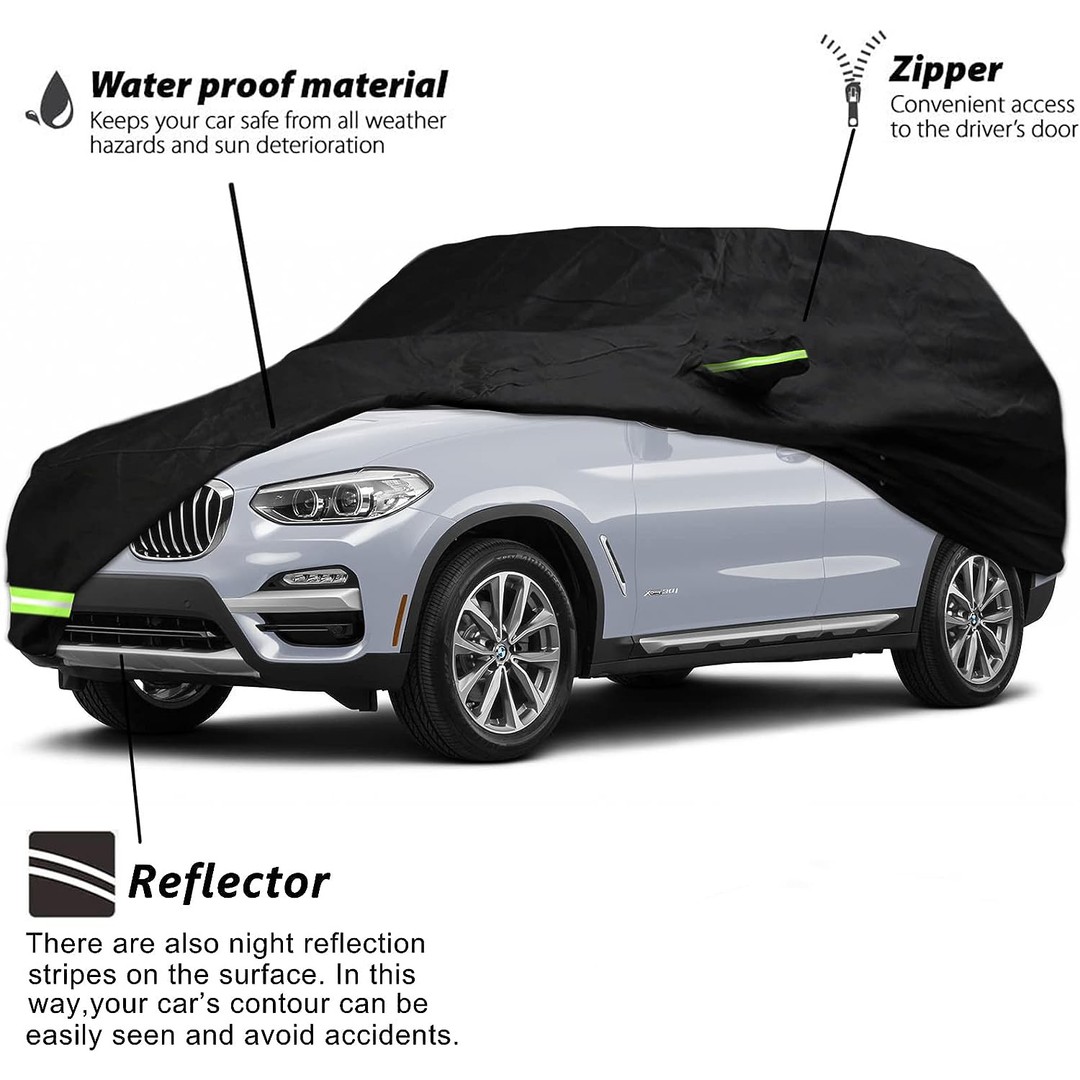 All-Weather Heavy Duty Car Cover for SUV 4.65M, As shown, hi-res