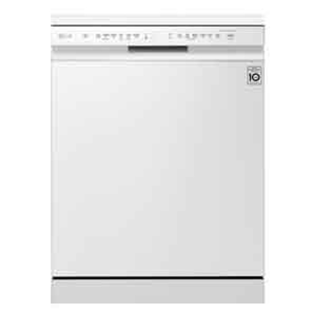 LG 60cm 14-Place Setting QuadWash Dishwasher - White