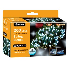 Sansai 200 LED Electric Lumini Decorative/Christmas String Lights Cool White