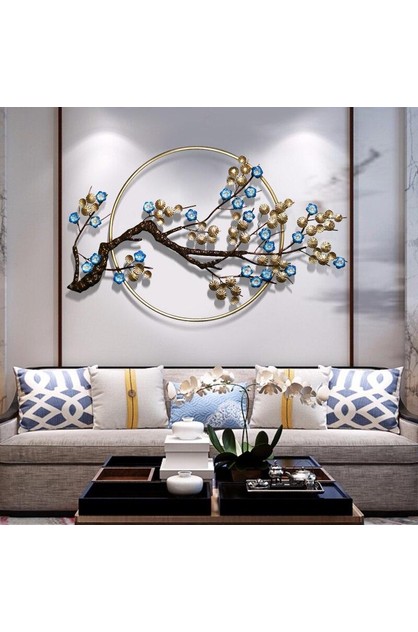 Chinese Style Plum Blossom 3d Iron Metal Wall Art Hanging Home Decor Hod Health And Themarket New Zealand - Bronze Wall Art Nz