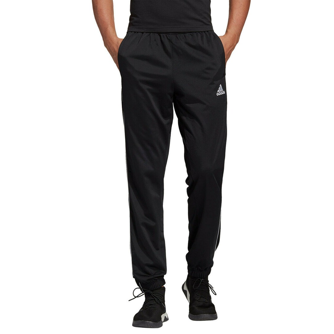Adidas Mens Core 18 Tracksuit Bottoms - Trackies Track Pants Black